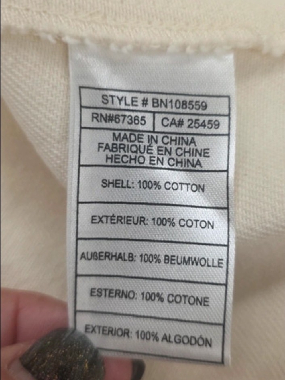 Steve Madden Krisha Denim Button Down Mini Dress Ecru Size 12 - Picture 5 of 7